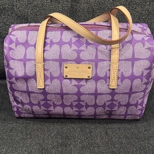 Kate Spade Lavender and Beige Satchel